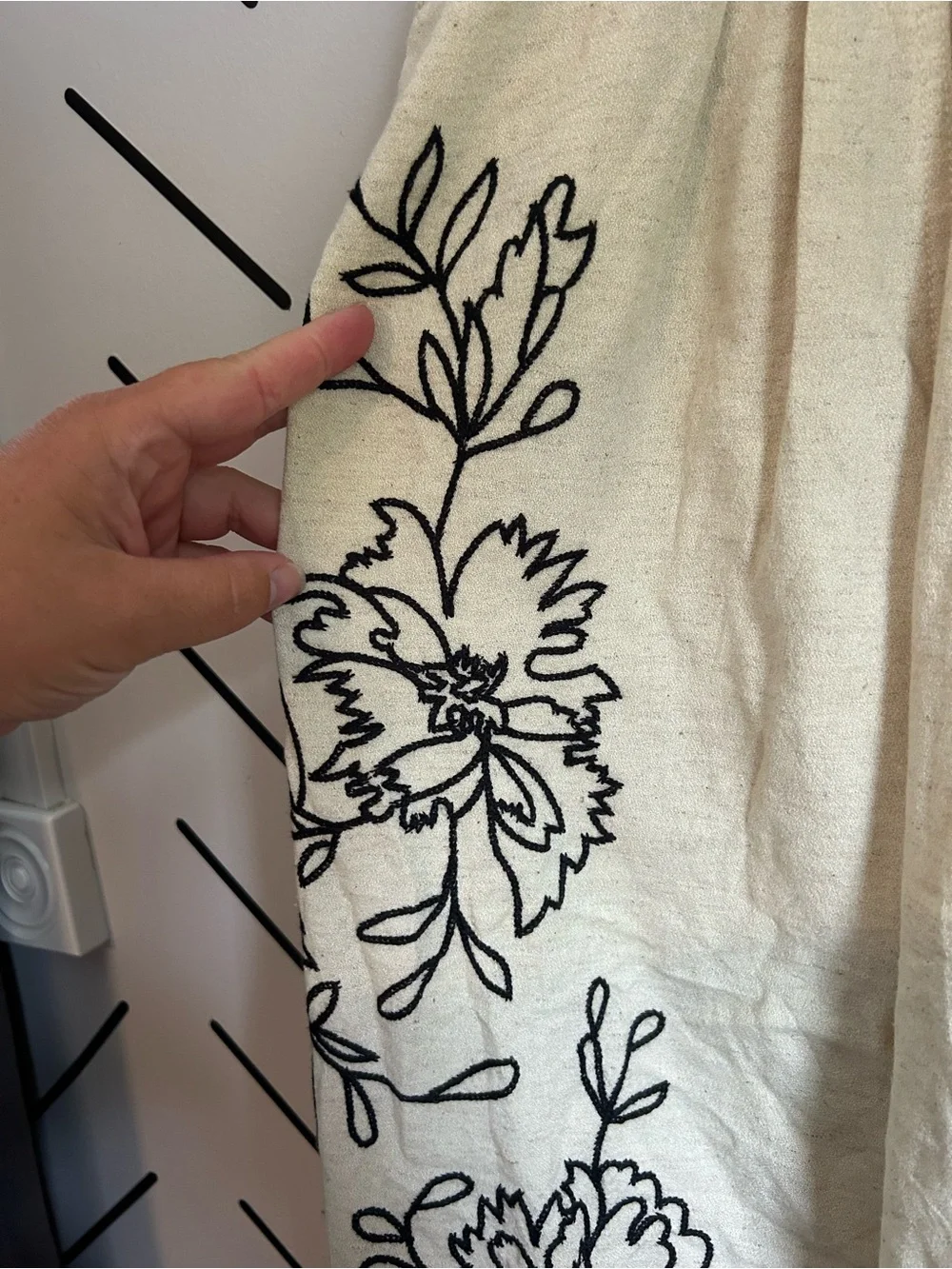 NWOT free people What You Know Embroidered Wide-Leg Pants - Picture 9 of 15